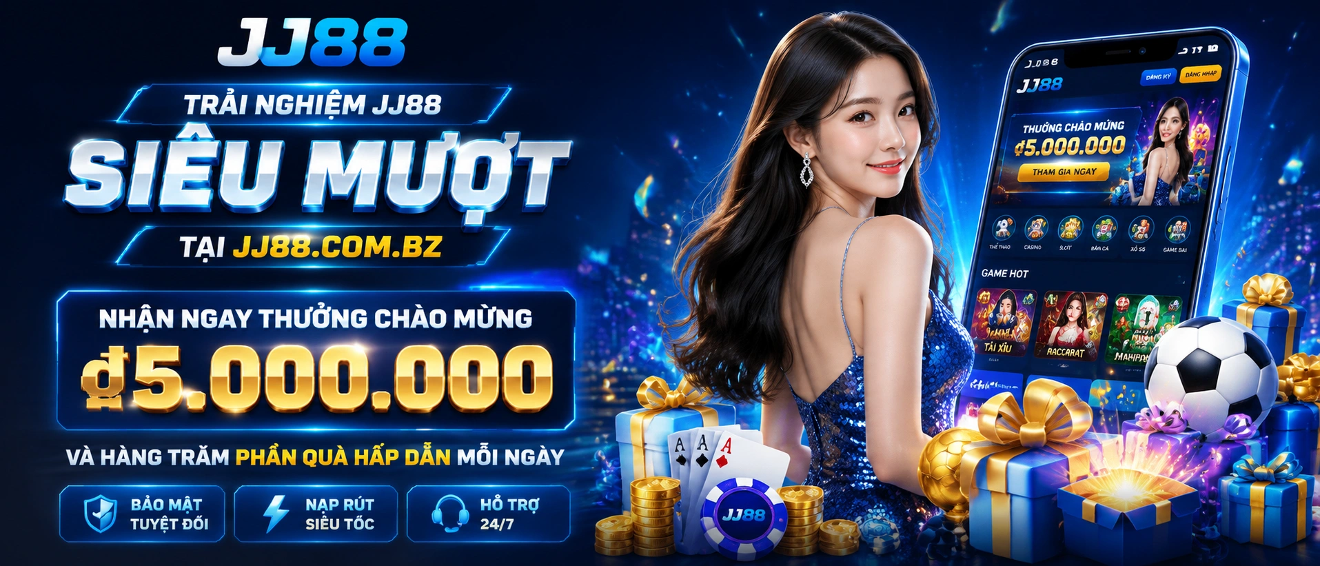JJ88 Casino | No Hu, Ban Ca, Live Casino, Rut Tien 2 Mobile slot rooms with fast loading play